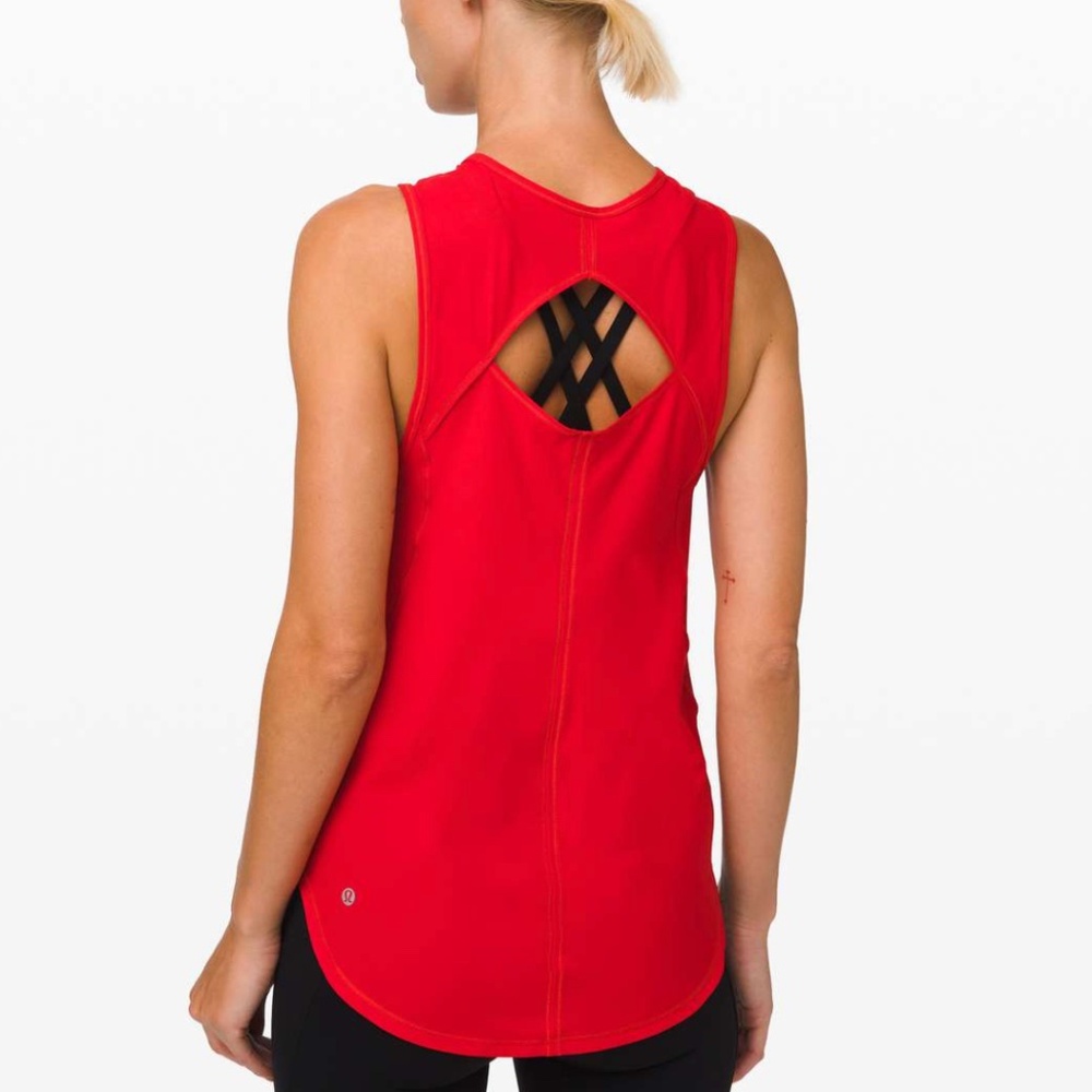 Lululemon Sculpt Tank True Red